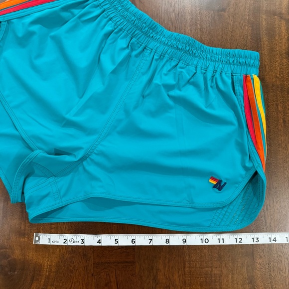 Aviator Nation Women’s 5 Stripe Flex Board Shorts Unlined Summer Preppy Size XL - Picture 7 of 7